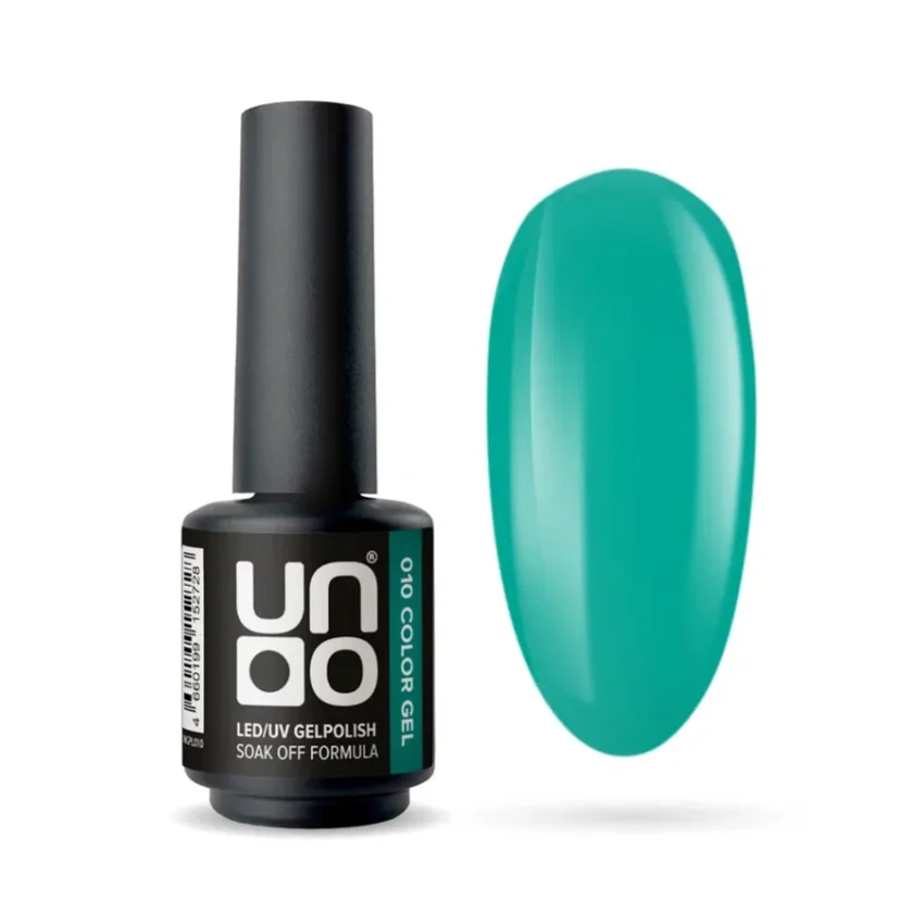 UNO, Гель-лак №010 Морская волна - Sea Wave, 8 г - Бирюзовый