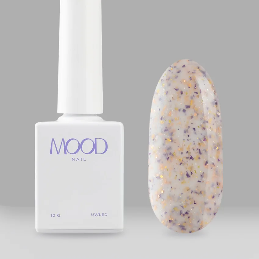 MOODNAIL, Гель-лак Сute Violet, 10 г - Молочный
