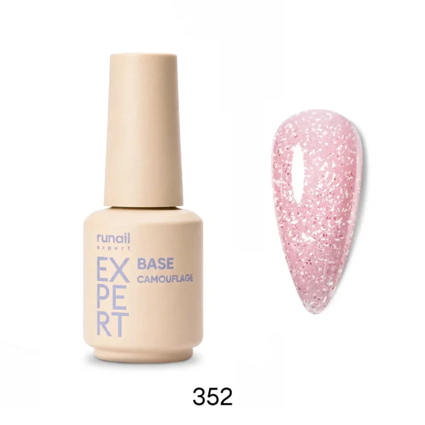 Runail Expert, Камуфлирующая база №352, 18 мл - Розовый