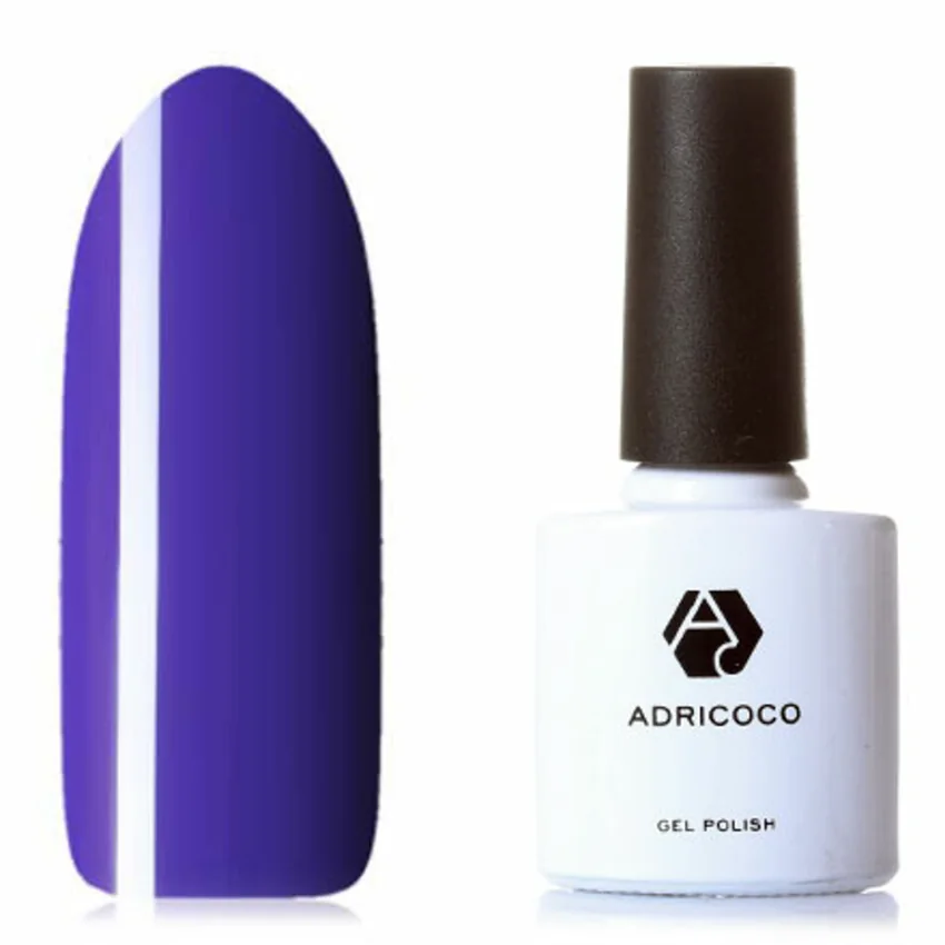 Набор, ADRICOCO, Гель-лак №014, 2 шт. - Фиолетовый