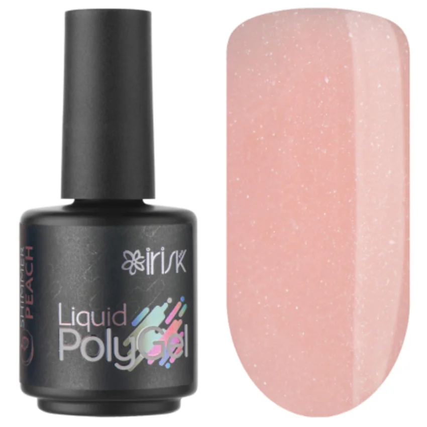 IRISK, Полигель Liquid №10, Shimmer Peach - Персиковый