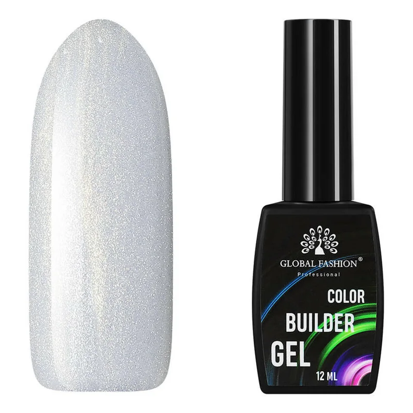 Global Fashion, Цветной гель для ногтей Color Builder Gel №02, 12 мл