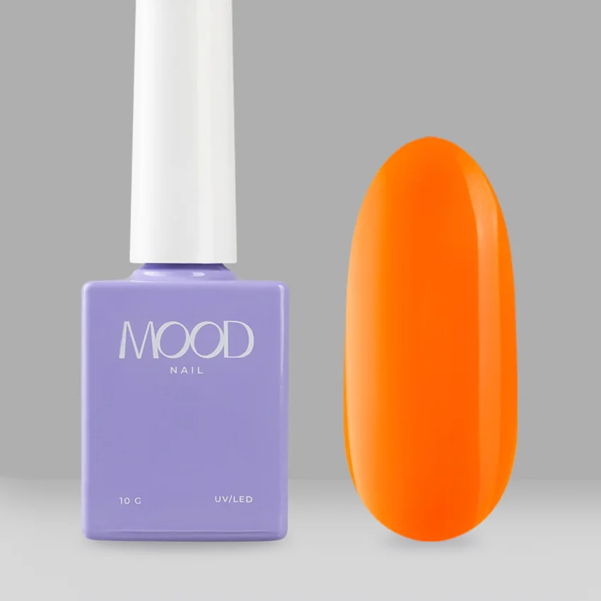 MOODNAIL, Гель-лак One step Pedicure collection Orange, 10 г - Оранжевый