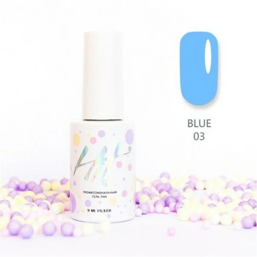 HIT Gel, Гель-лак Blue №03 - Голубой