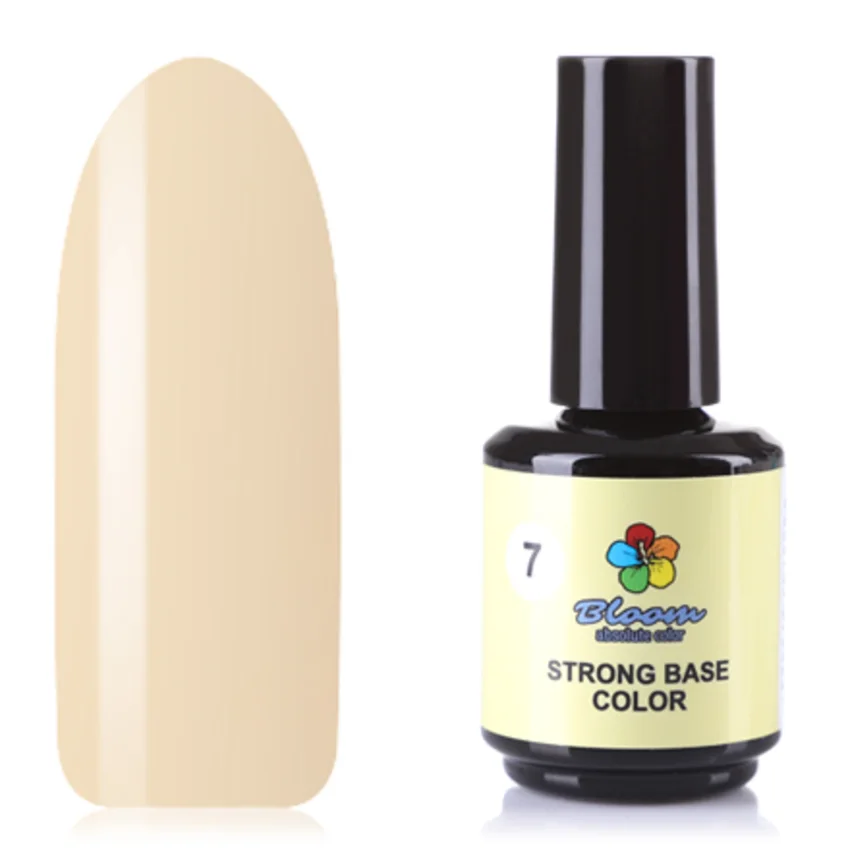 Bloom, База для гель-лака Strong Color №07, 15 мл - Желтый