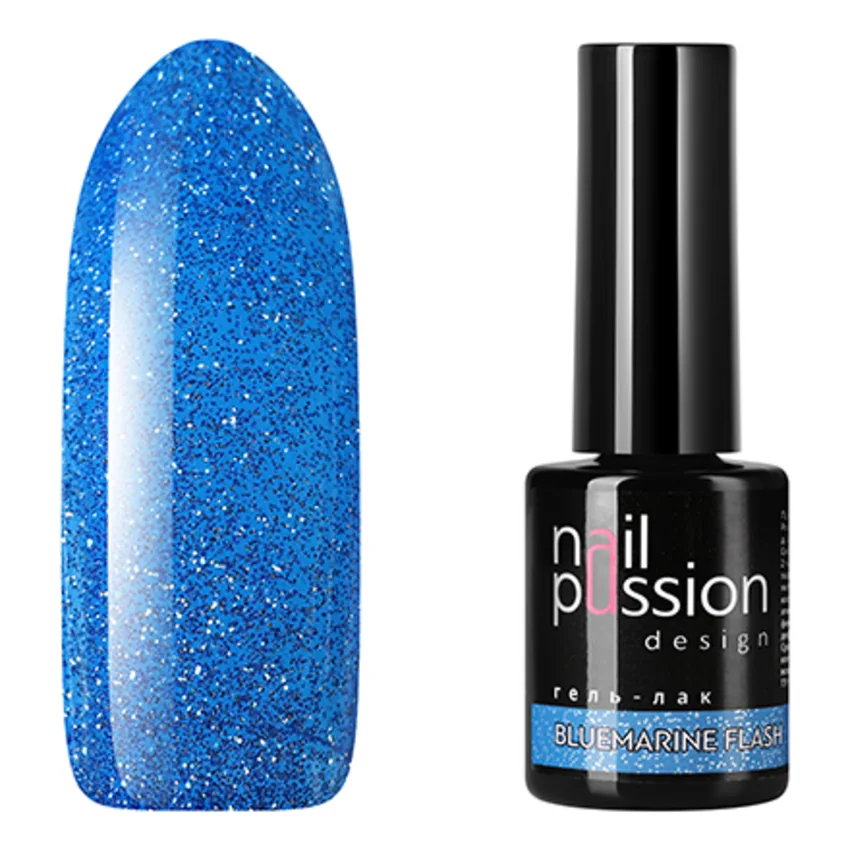 Nail Passion, Гель-лак Bluemarine Flash (УЦЕНКА) - Синий