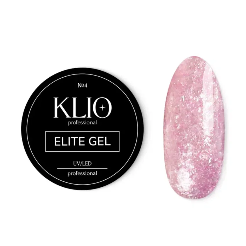 Klio Professional, Декоративный гель ELITE №04, 5 г - Розовый