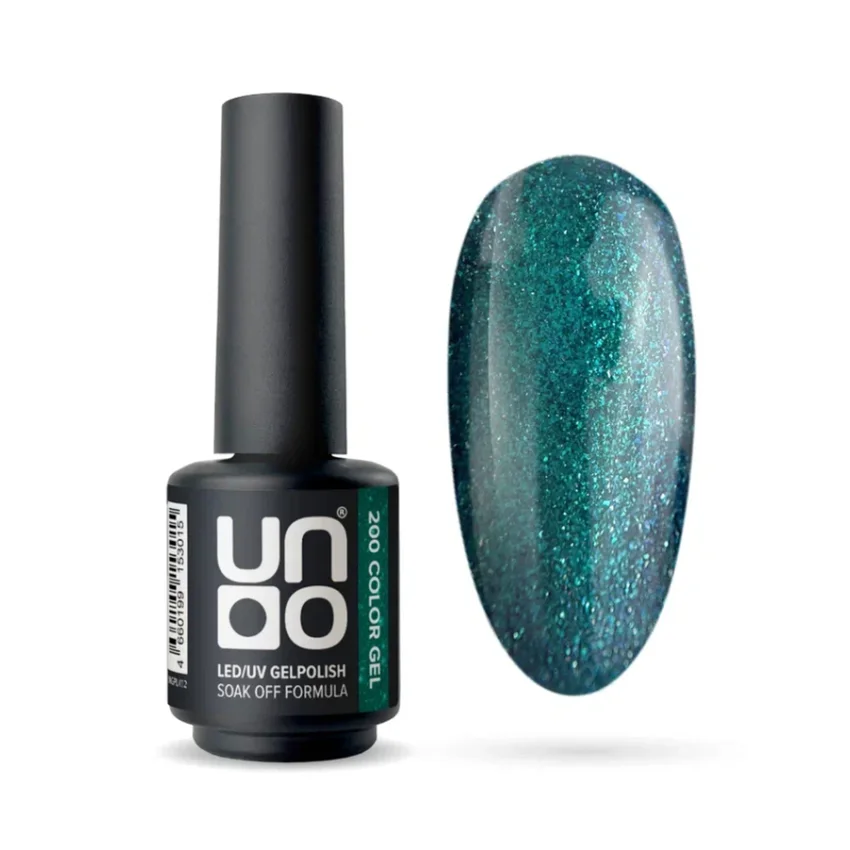UNO, Гель-лак №200 Малахит - Malachite, 8 г - Зеленый