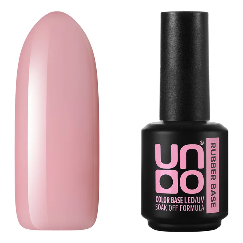 UNO, База Rubber Color Peony, 12 г - Пастельно-розовый