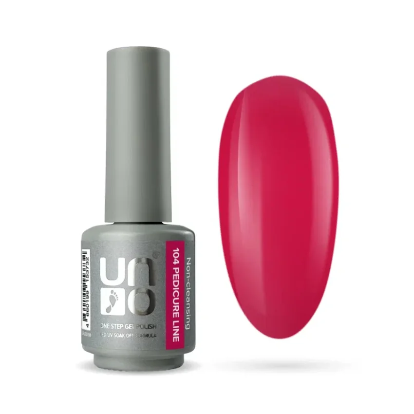 UNO, Однофазный гель-лак Pedicure Line, 104 малиновый, 8 г