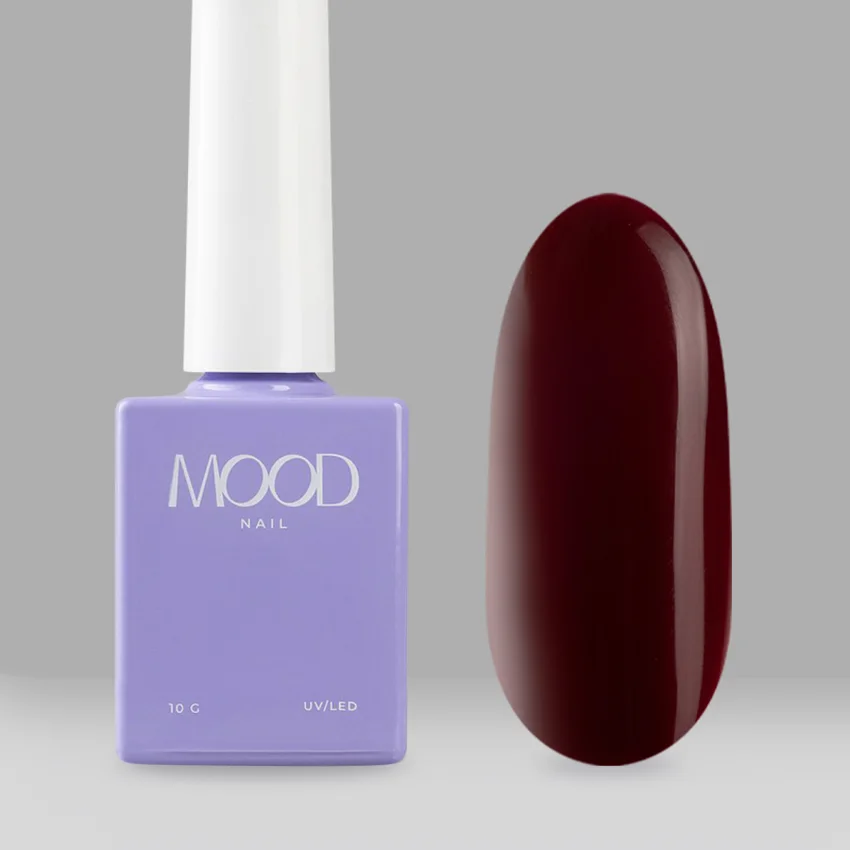 MOODNAIL, Гель-лак One step Pedicure collection Bordo, 10 г - Бордовый