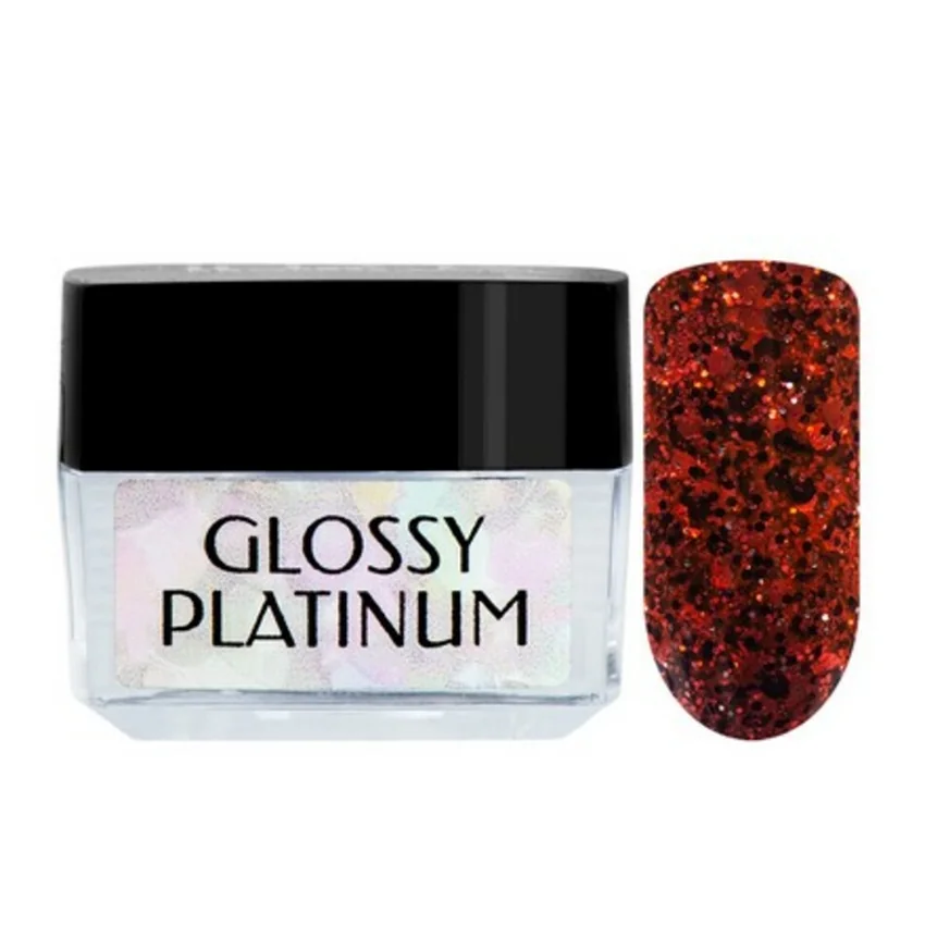 IRISK, Гель-лак Glossy Platinum №70 - Красный