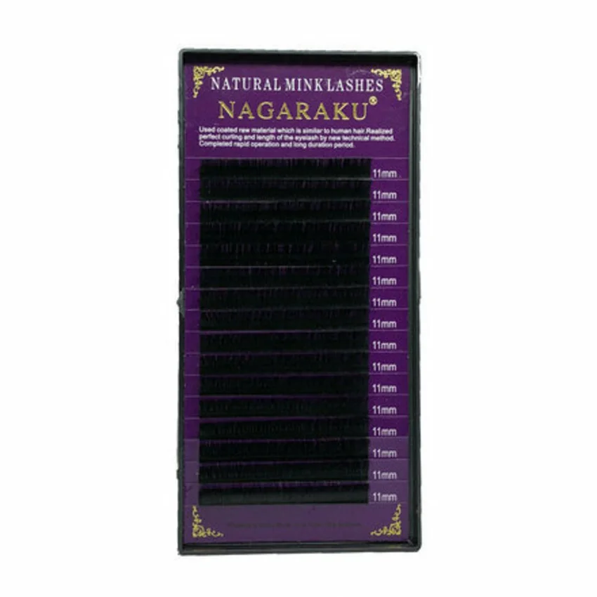 NAGARAKU, Ресницы на ленте Natural Mink, 11/0,12 мм, D-изгиб