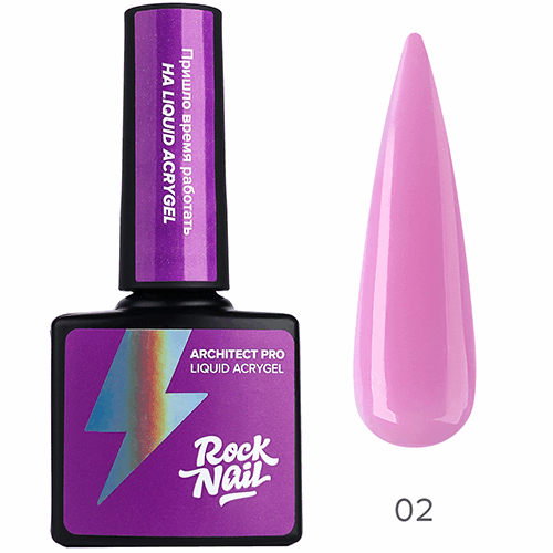 RockNail, Architect Pro Liquid Acrygel - Жидкий акригель №02 Rosewater Spray (10 мл)