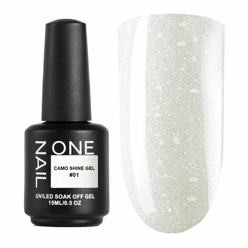 OneNail, Гель для моделирования с поталью - Camo Shine Gel №01 (15 мл)