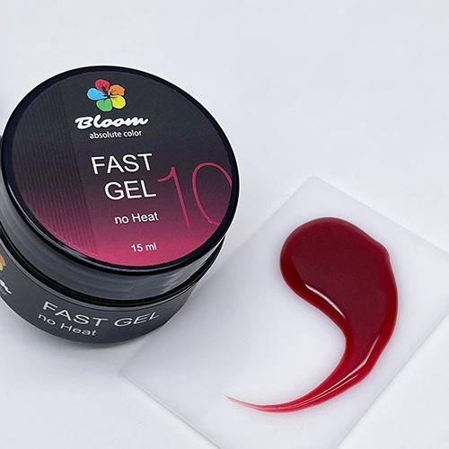 Bloom, Fast Gel - Гель цветной низкотемпературный для укрепления натуральных ногтей №10 (15 мл)