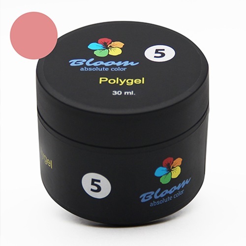 Bloom, Полигель в баночке №5 (розовый, 30 мл.)