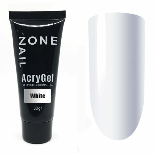 OneNail, Акригель для наращивания и моделирования - AcryGel White (30 гр)