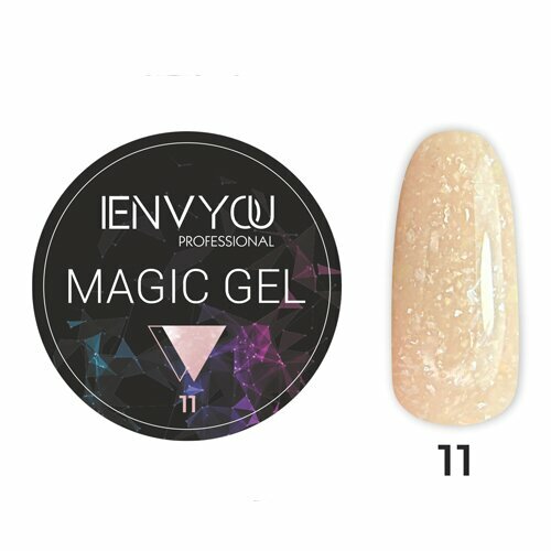 I Envy You, Гель для наращивания и моделирования с блестками - Magic Gel №11 (13g)