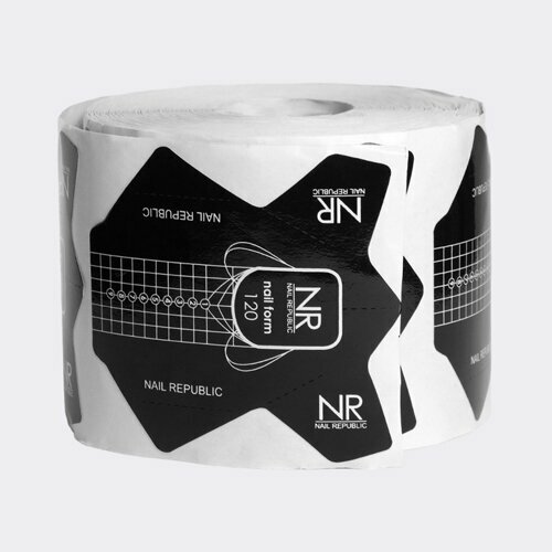 Nail Republic, Бумажные шаблоны №120 для моделирования ногтей (стандартные, 300 шт)