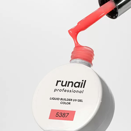 ruNail, Цветной жидкий Уф-гель №5387 (15 мл) (Акция)