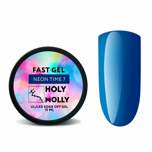 Holy Molly, Гель для моделирования - Fast Gel Neon Time №7 (15 мл)