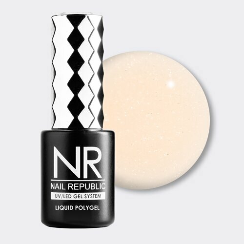 Nail Republic, Liquid PolyGel - Жидкий полигель с шиммером №19 (10 мл)