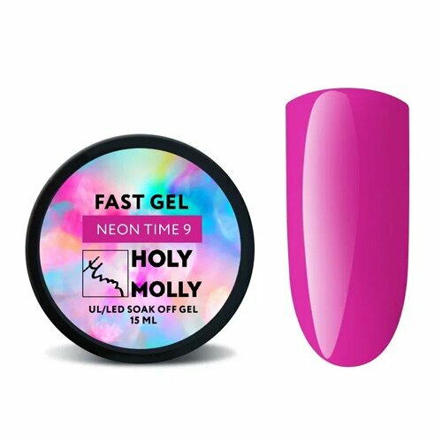 Holy Molly, Гель для моделирования - Fast Gel Neon Time №9 (15 мл)