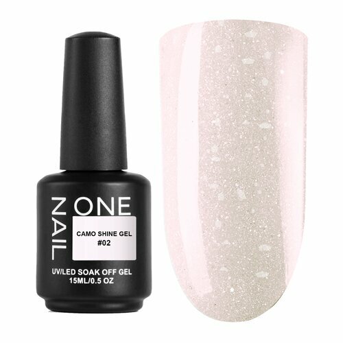 OneNail, Гель для моделирования с поталью - Camo Shine Gel №02 (15 мл)