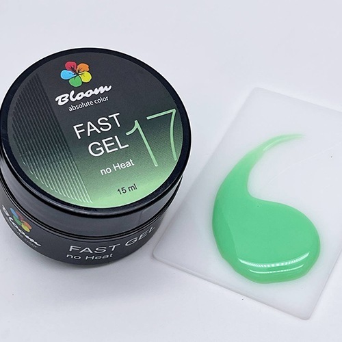 Bloom, Fast Gel - Гель цветной низкотемпературный для укрепления натуральных ногтей №17 (15 мл)