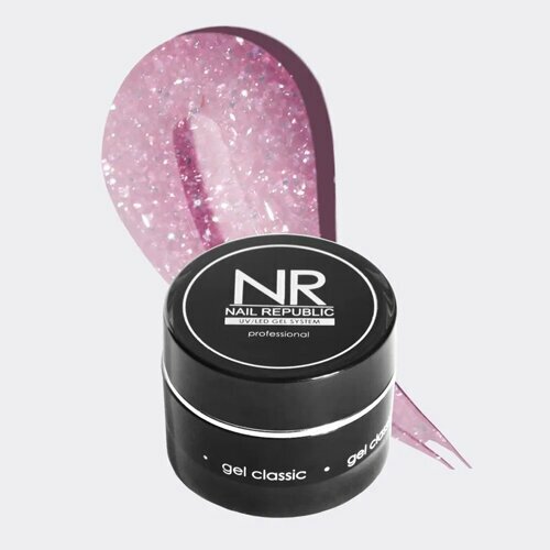 Nail Republic, Nude Flash Gel - Светоотражающий гель для моделирования №253 (15 гр)