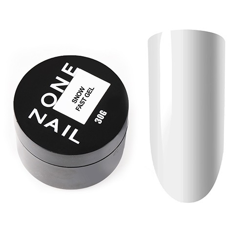 OneNail, Fast Gel Snow - Низкотемпературный гель для моделирования (30 гр.)