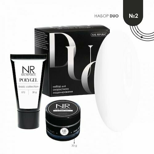 Nail Republic, Набор для скоростного моделирования DUO №2 White