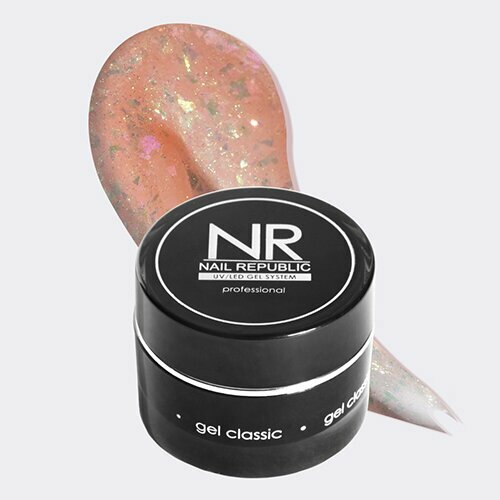 Nail Republic, Glam Gel - Моделирующий гель с шиммером №230 (15 мл)