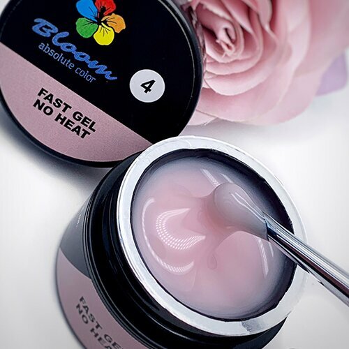 Bloom, Fast Gel - Гель низкотемпературный для укрепления натуральных ногтей №4 (50 мл)