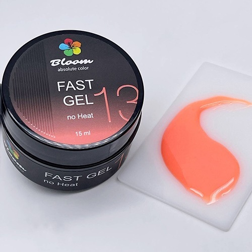 Bloom, Fast Gel - Гель цветной низкотемпературный для укрепления натуральных ногтей №13 (15 мл)