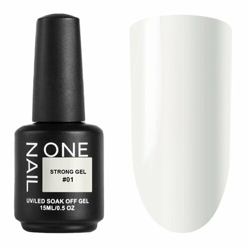 OneNail, Strong Gel - Гель для моделирования средне-жидкий №01 (15 мл) Акция
