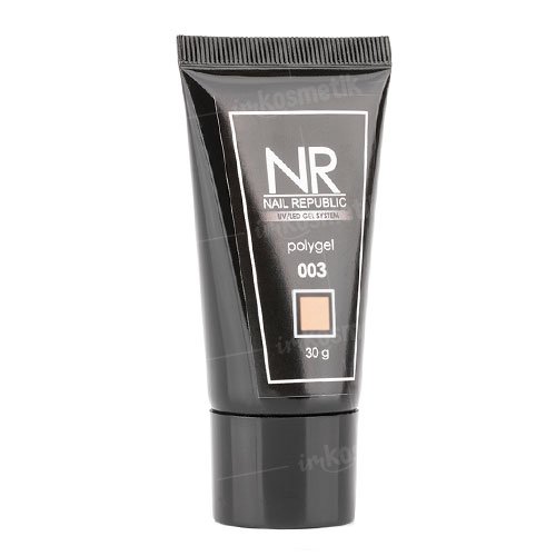 Nail Republic, Polygel - Полигель для моделирования ногтей 003 (камуфлирующий бежевый, 30 гр.)