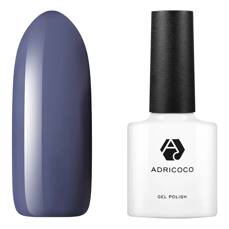 Набор, ADRICOCO, Гель-лак №078, 2 шт. - Фиолетовый