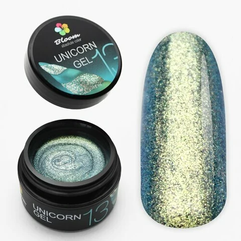 Bloom, Цветной гель для моделирования с перламутром - Unicorn №13 (15 мл)