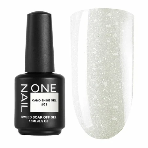 OneNail, Гель для моделирования с поталью - Camo Shine Gel №01 (15 мл)