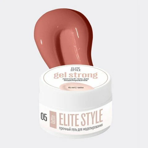 Elite Style, Strong Gel - Гель для моделирования №05 Latte (15 мл)