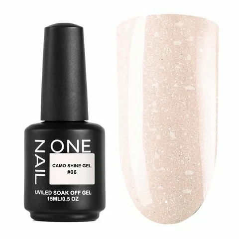 OneNail, Гель для моделирования с поталью - Camo Shine Gel №06 (15 мл)
