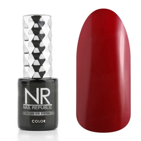 Nail Republic, Гель-лак - Перламутрово-рубиновый №204 (10 мл.)