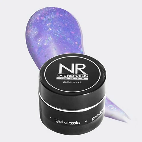 Nail Republic, Glam Gel - Моделирующий гель с шиммером №233 (15 мл)