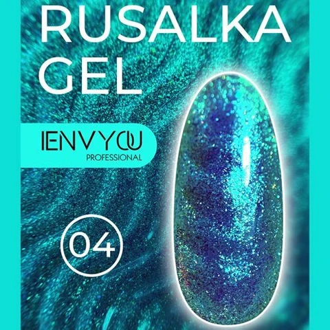 I Envy You, Гель для наращивания и моделирования с шиммером - Rusalka №04 (13g)