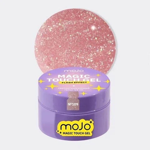 MOJO, Magic Touch Gel - Светоотражающий гель для наращивания №109 (15 мл)
