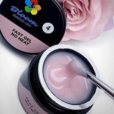 Bloom, Fast Gel - Гель низкотемпературный для укрепления натуральных ногтей №4 (50 мл)