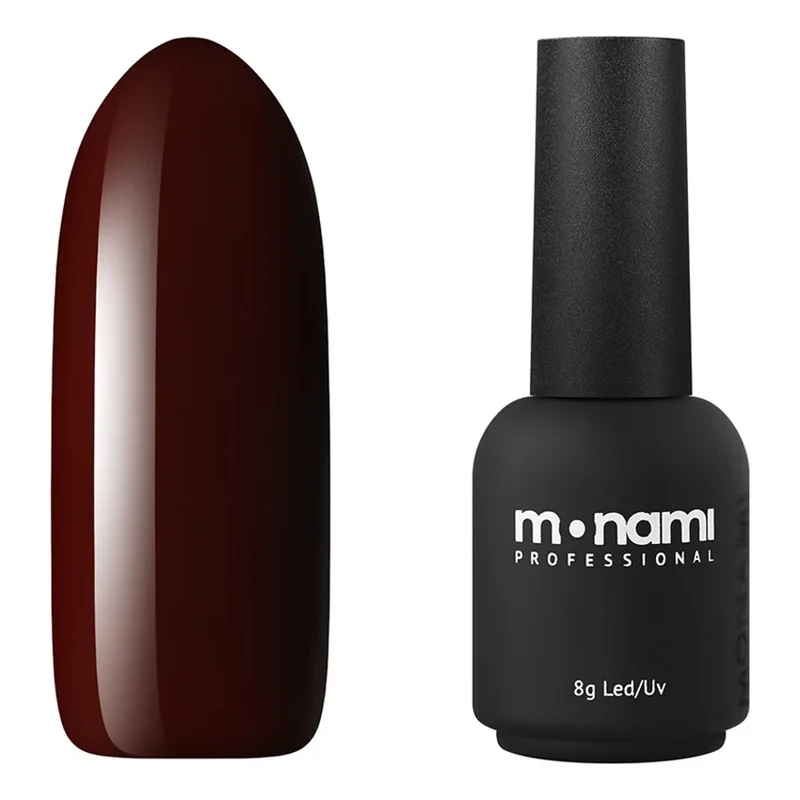 Monami Professional, Гель-лак Маrsala Fine, 8 г - Бордовый