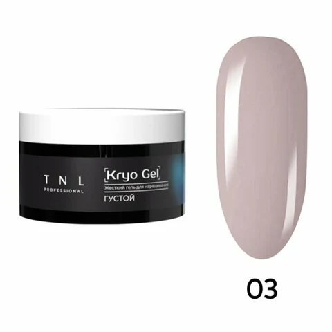 TNL, Гель для наращивания жесткий, густой - Kryo Gel №3 пыльный лотос (18 мл)
